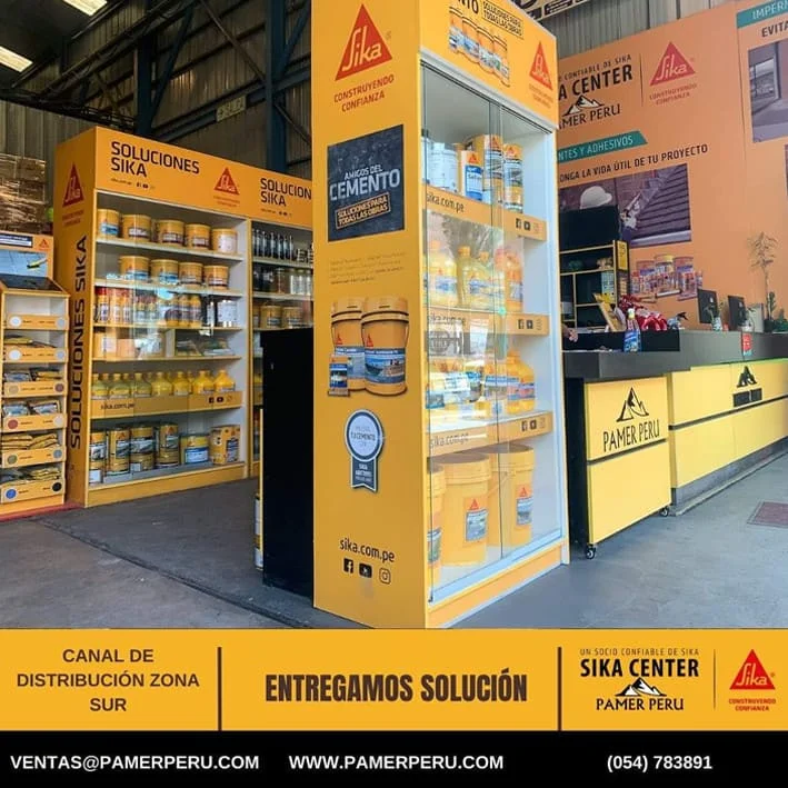venta y distribución de productos químicos y o aditivos sika para la construcción