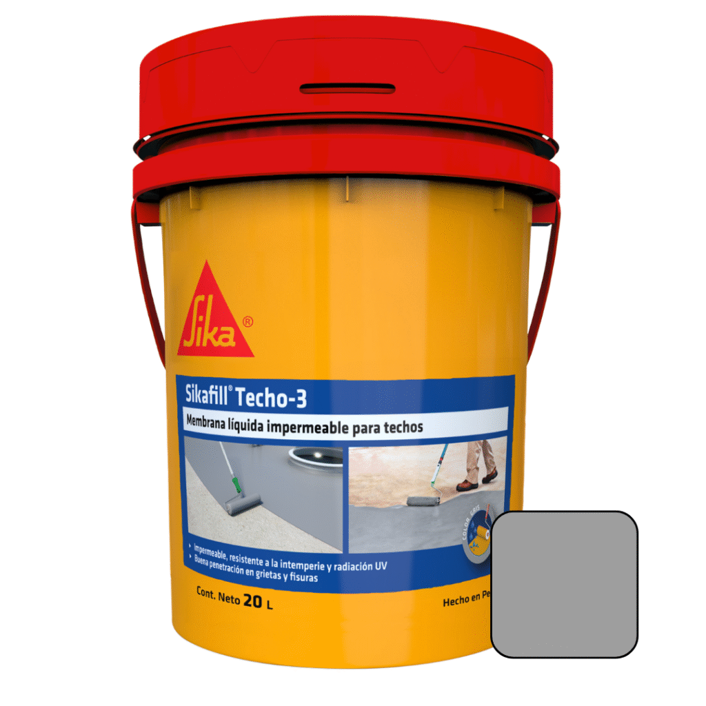 Impermeabilizante para techos Sikafill® Techo-3 Gris 20L