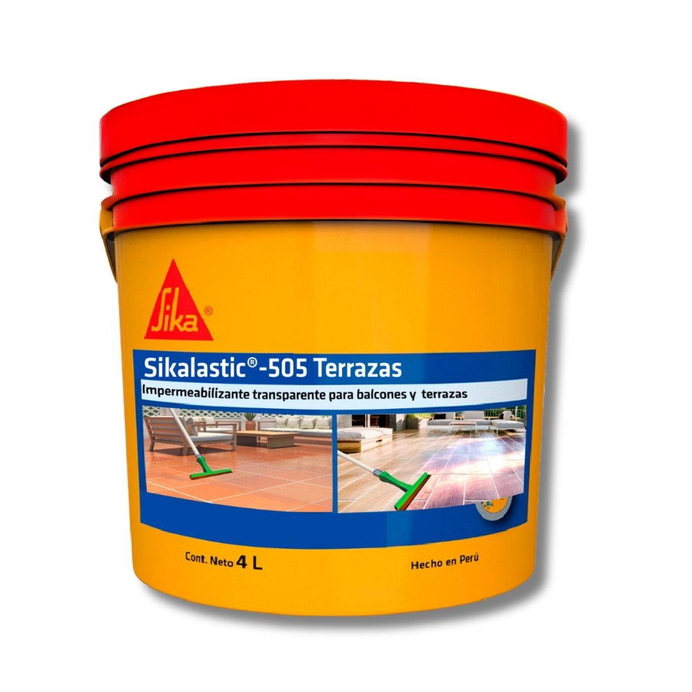 Impermeabilización transparente Sikalastic 505 Terrazas 4L