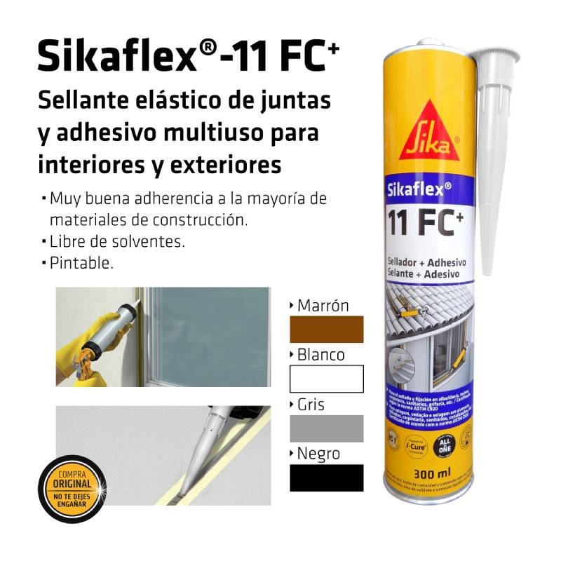 Sellador Sikaflex Universal Cartucho Blanco 300ml