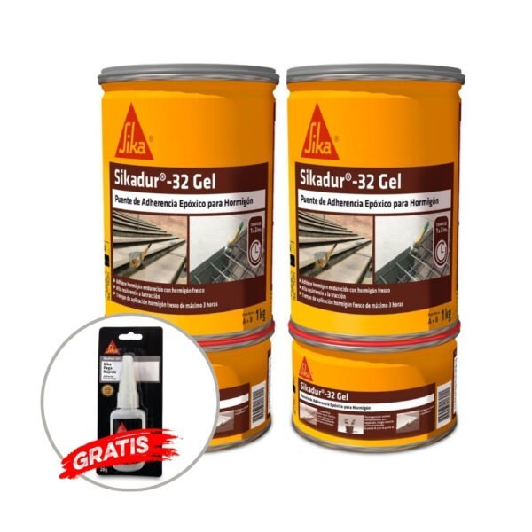 Pack 2 Unidades de Epoxico Sikadur®-32 Gel 1kg