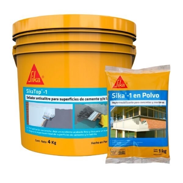 Sellador Antisalitre SikaTop®-1 mas sika 1 en polvo