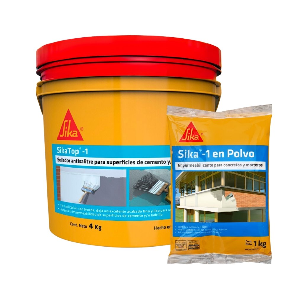 Sellador Antisalitre SikaTop®-1 mas sika 1 en polvo