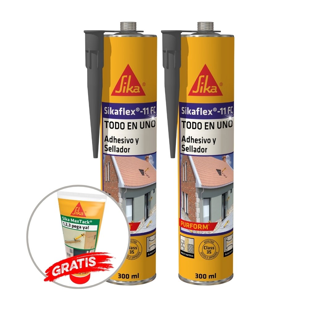 2 Sellador de juntas Sikaflex®11FC Purform 300ml Gris