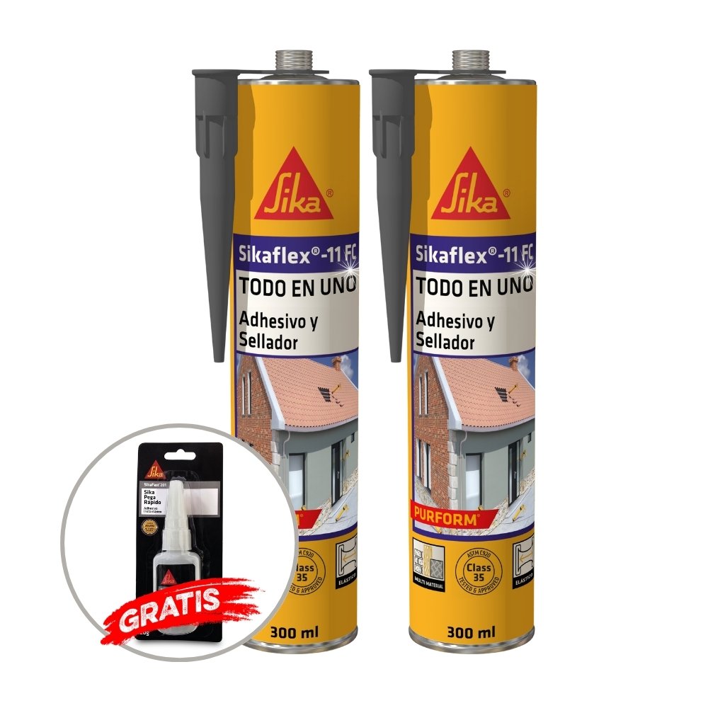 2 Sellador de juntas Sikaflex®11FC Purform 300ml Gris