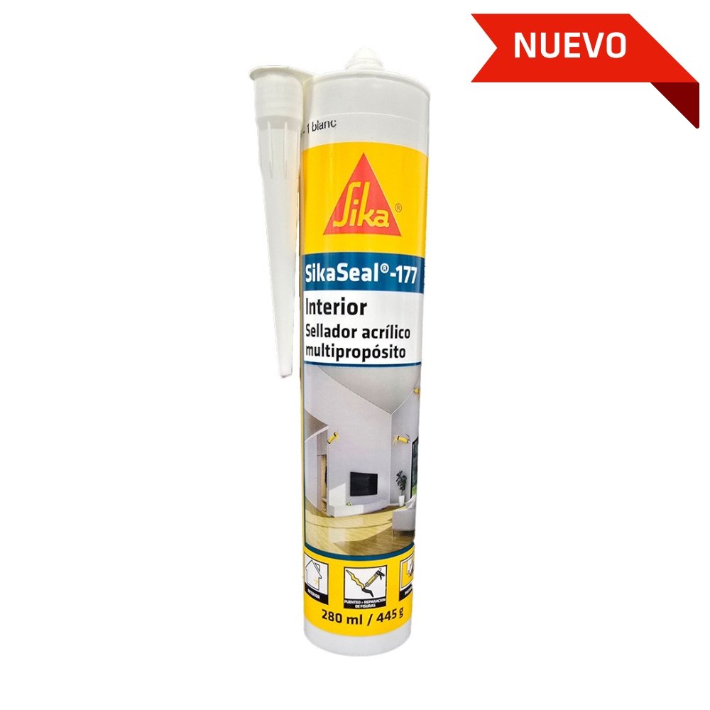 Sellador acrílico para juntas en interiores SikaSeal®-177 blanco
