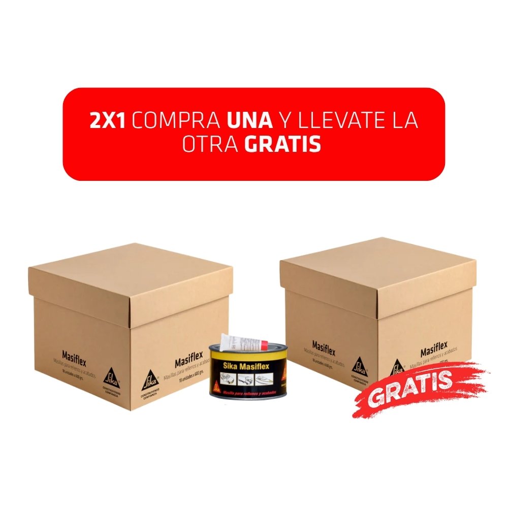2X1 Masilla para relleno y acabado automotriz Sika® Masiflex 600g (18 und)