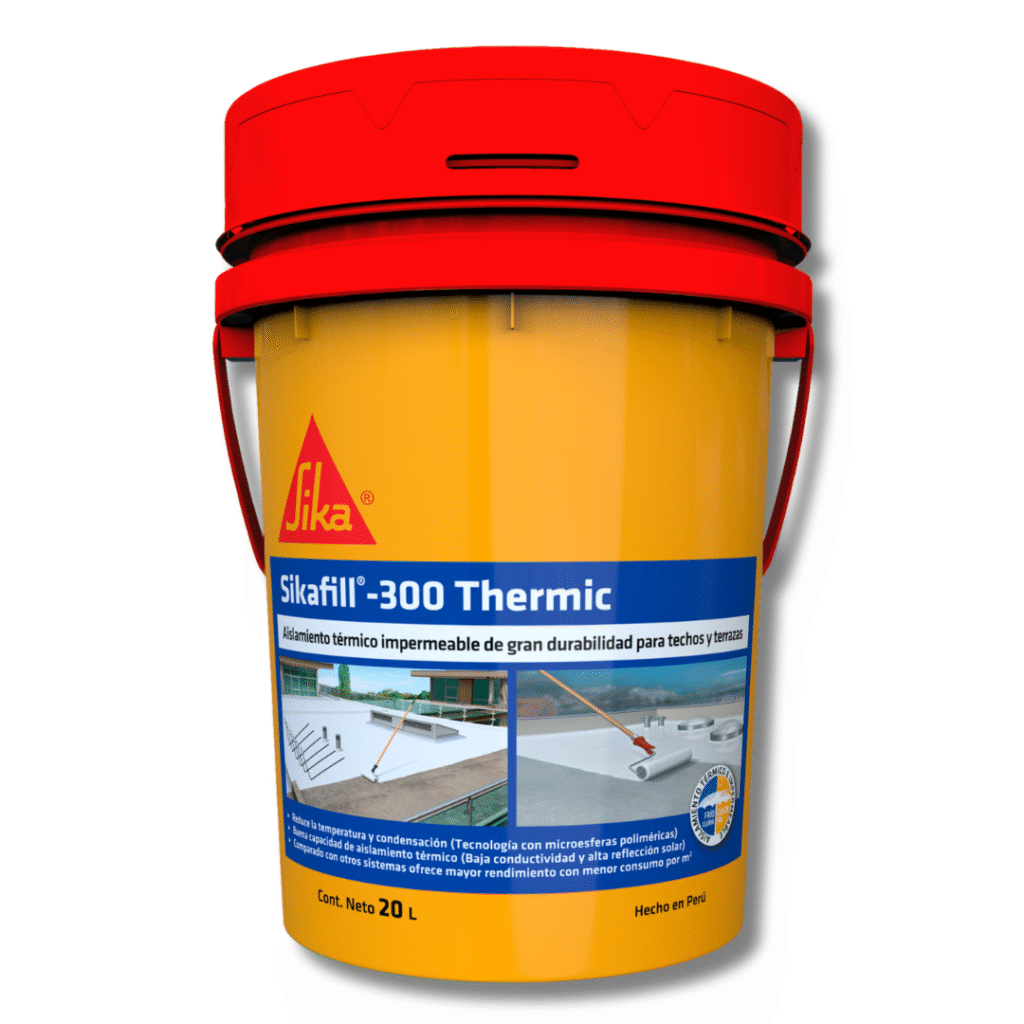 Impermeabilizante Térmico para Techos SikaFill®-300 Thermic 20L Blanco